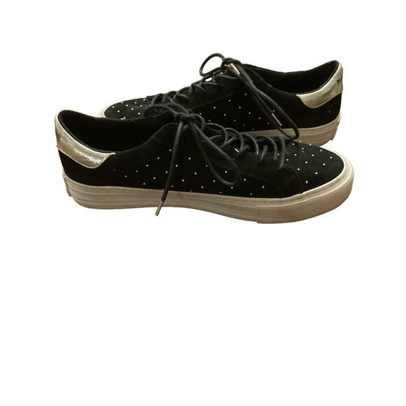 Anthropologie No Name black suede Sz 39 studded trainers - Picture 8 of 8
